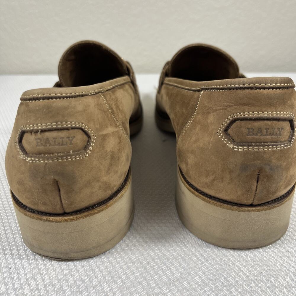 Bally of Switzerland Locarno Brown Leather Men's Slip-On Loafers Shoes Size 9.5D - Picture 5 of 12